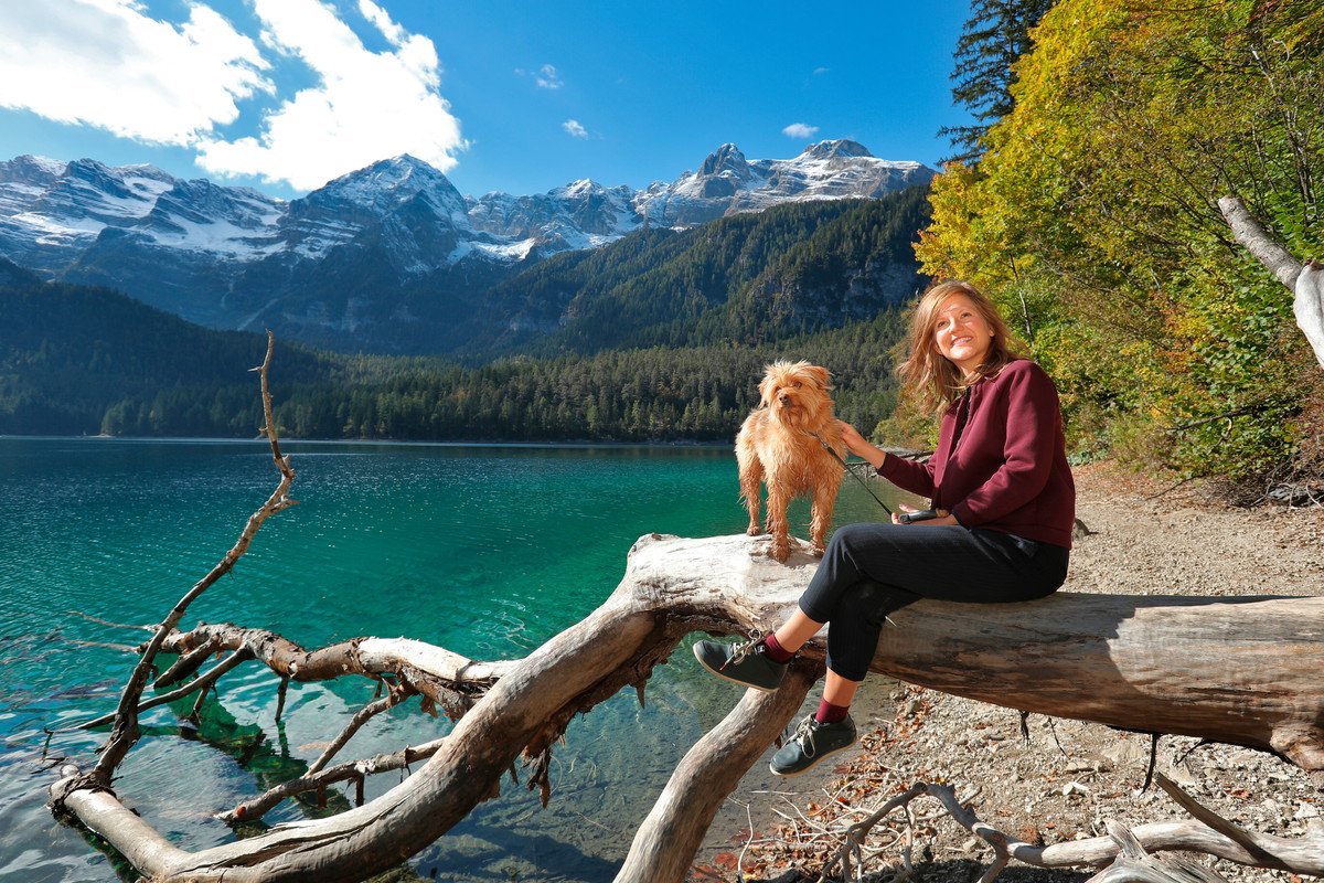 relax con cane lago di tovel